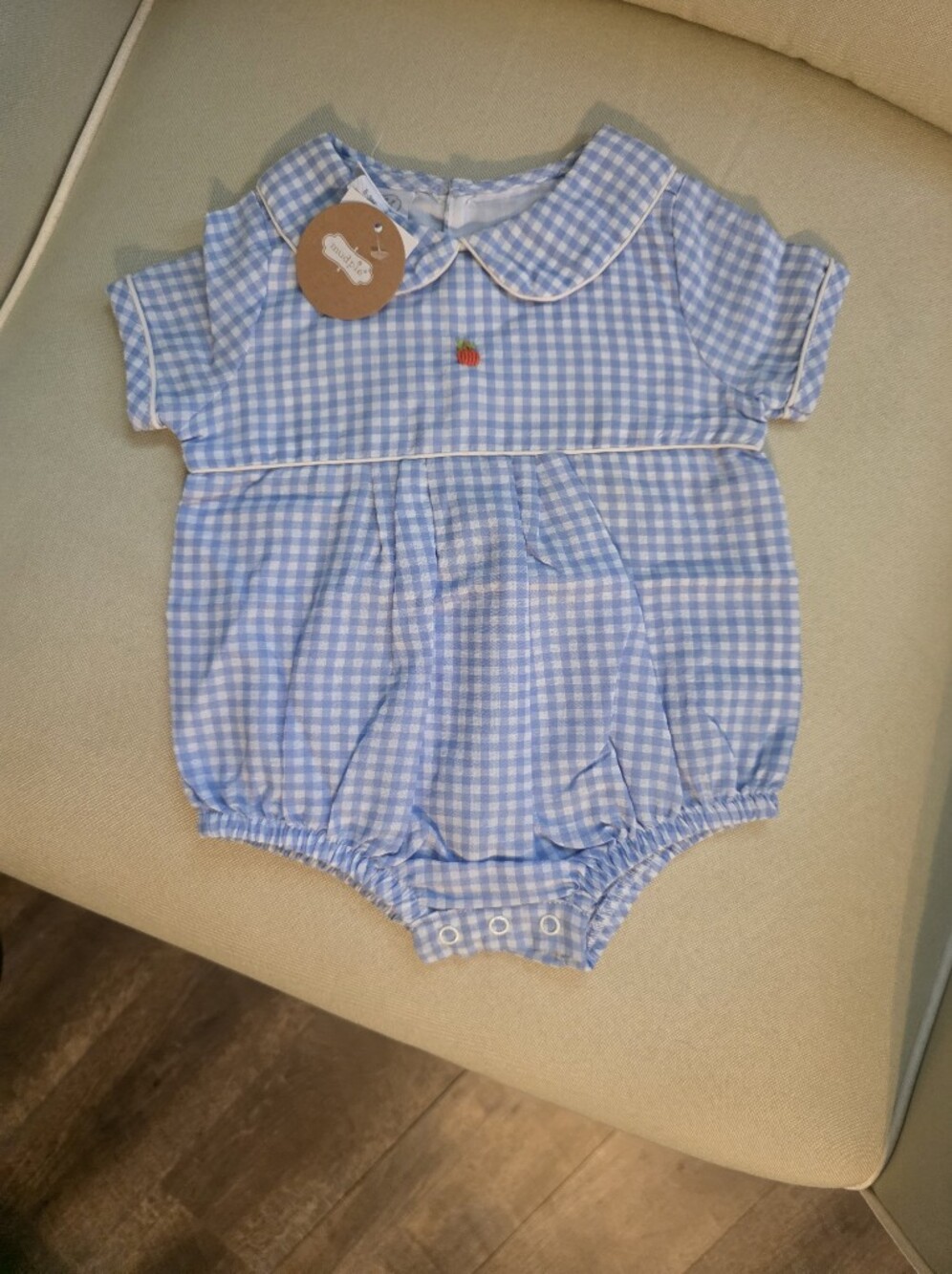 NWT Mud Pie Pumpkin Plaid Bubble